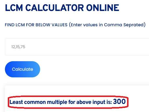 LCM Calculator