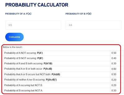 Probability Calculator