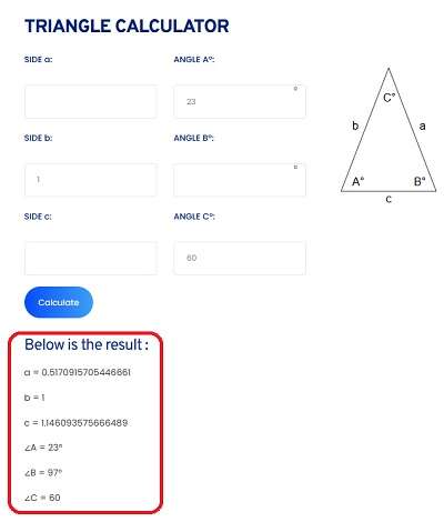 Toolerz Triangle Calculator